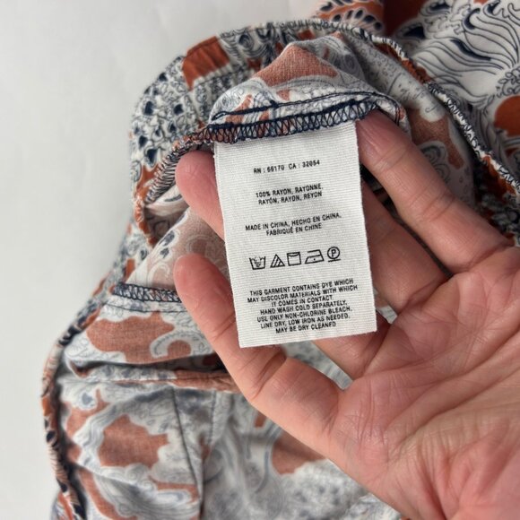 Hei Hei Printed Wide Leg Summer Weight Wide Leg Pant L - Picture 5 of 7